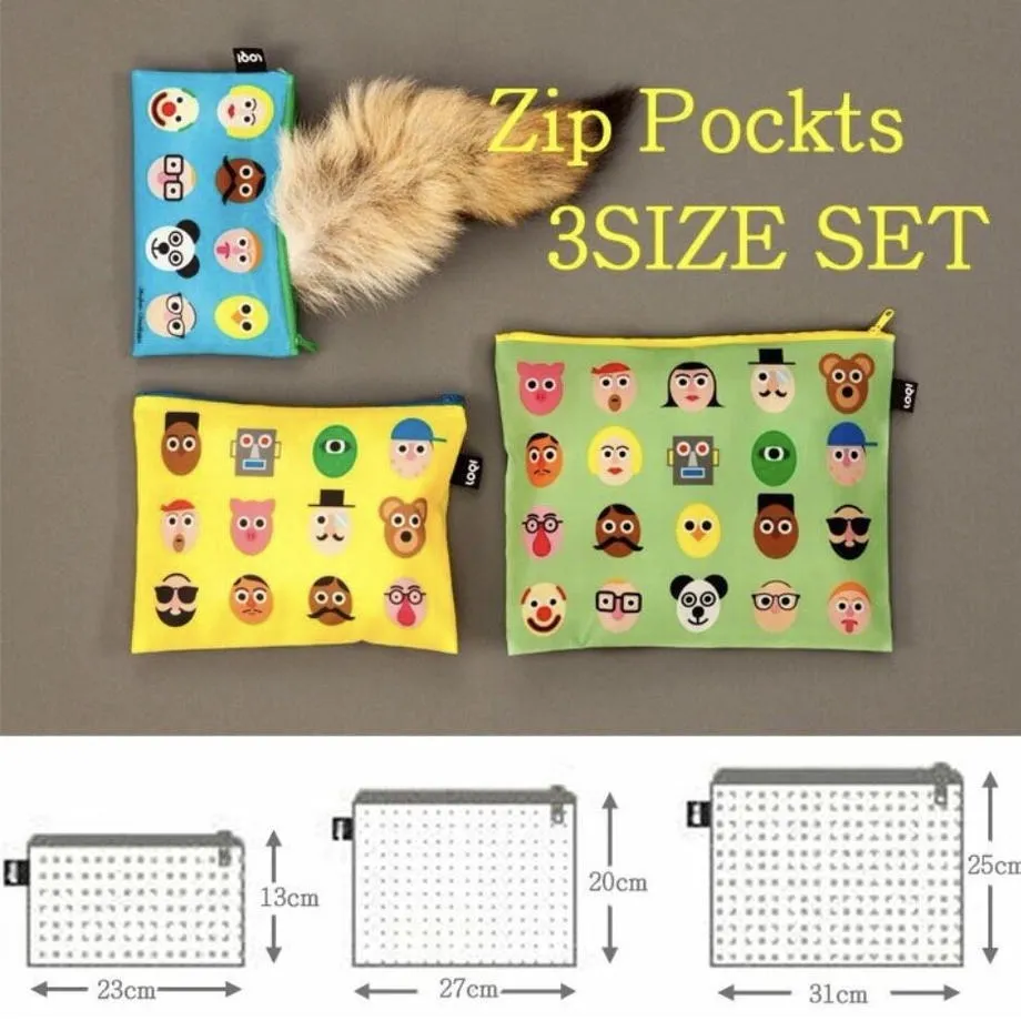 LOQI ローキー エコバッグ ジップポケット ゲリラガールズ